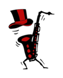 Saxman in white cloud